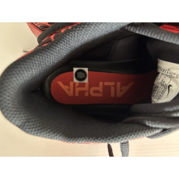 Size 8- Nike Alpha Menace 4 Pro  Red Black Football Cleats | FQ3984-600 main image 8